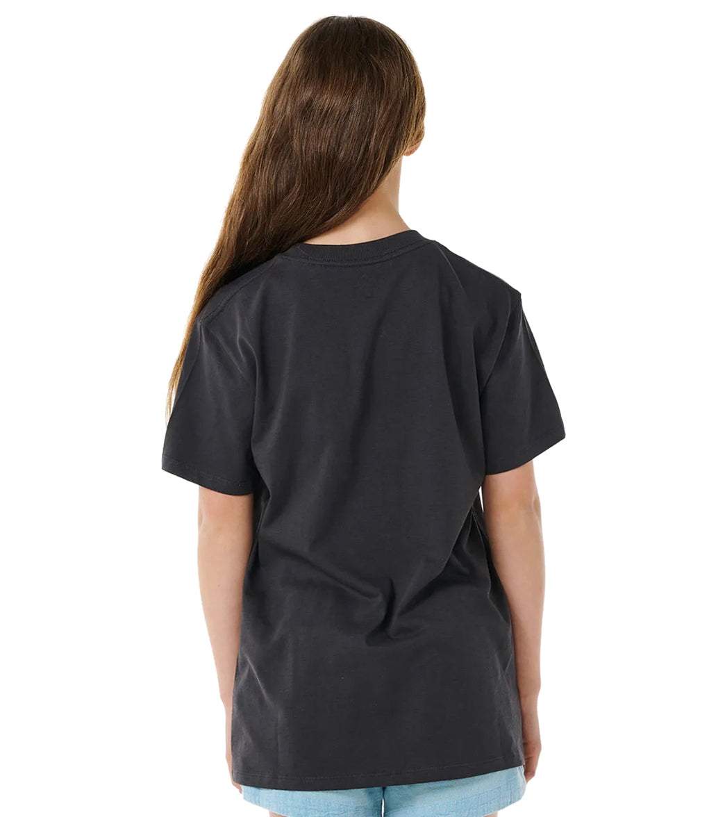 Rip Curl Girls' Hibiscus Heat Art Short Sleeve Tee (Big Kid)