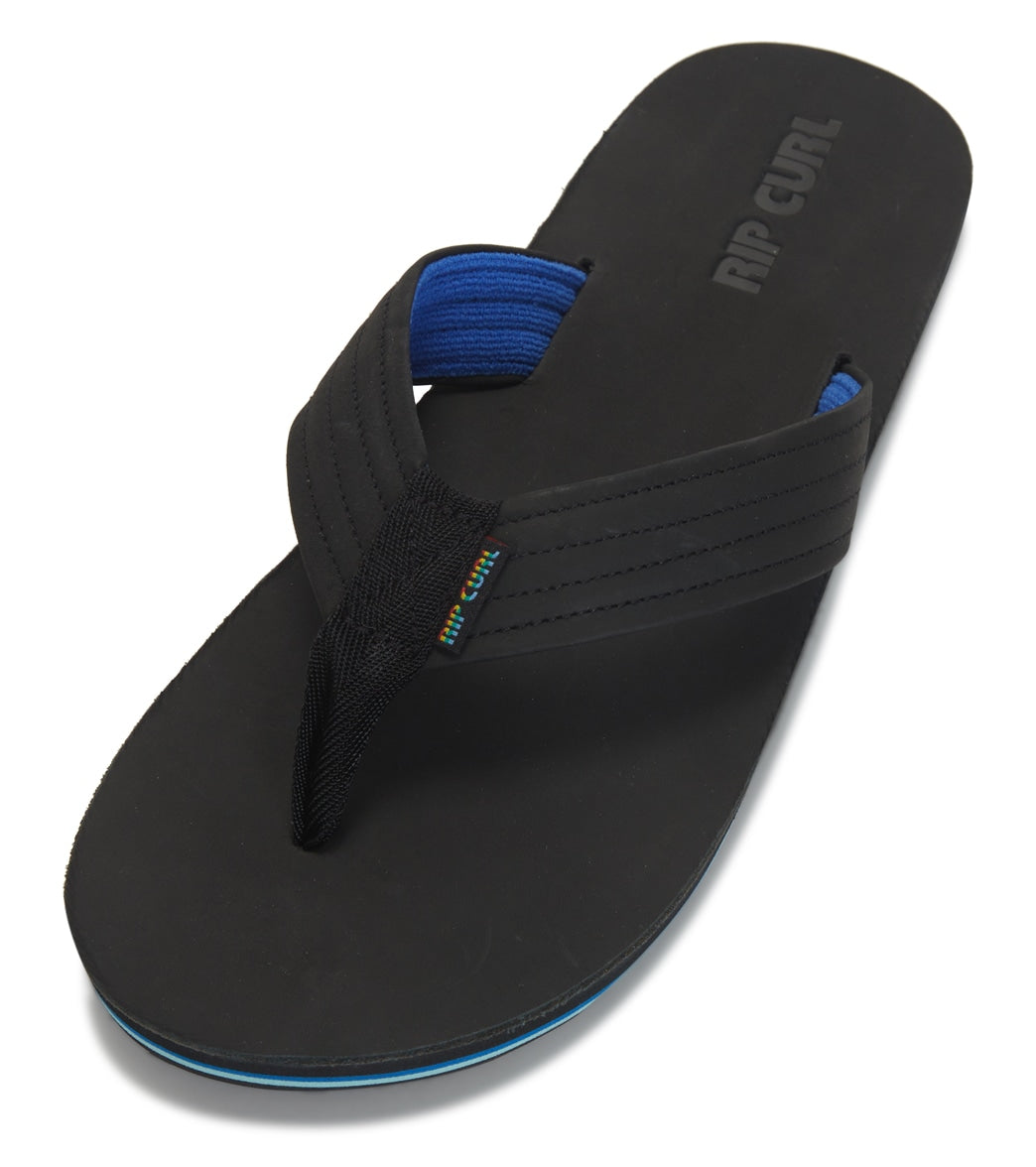 Rip Curl Men's Revival Leather Open Toe Flip Flops