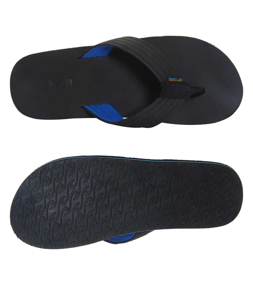 Rip Curl Men's Revival Leather Open Toe Flip Flops