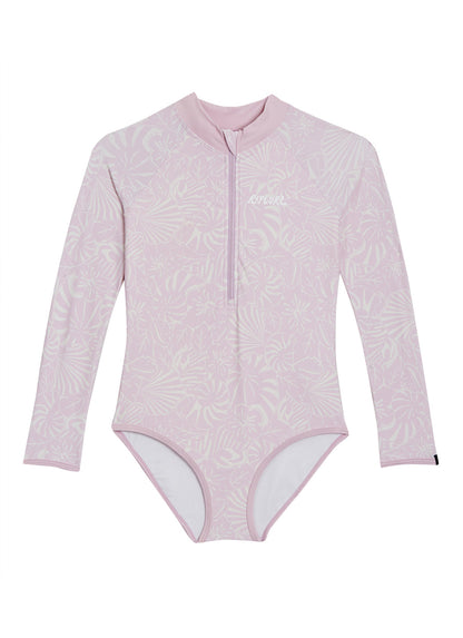 Rip Curl Girls' La Tropica Long Sleeve UPF 50 One Piece Swimsuit