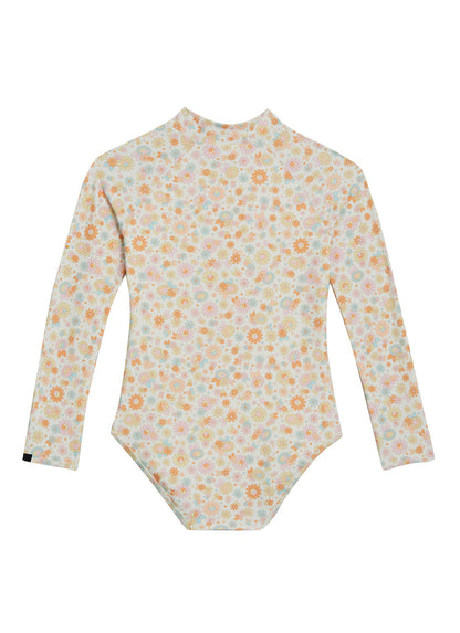 Rip Curl Girls' La Tropica Long Sleeve UPF 50 One Piece Swimsuit