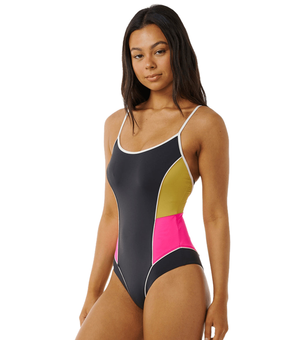 Rip Curl Women's Hibiscus Heat Splice One Piece Swimsuit