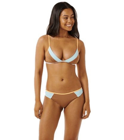 Rip Curl Women's Hibiscus Heat Splice Cheeky Bikini Bottom