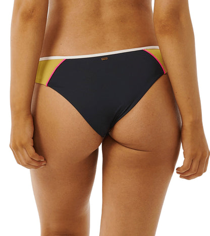 Rip Curl Women's Hibiscus Heat Splice Cheeky Bikini Bottom
