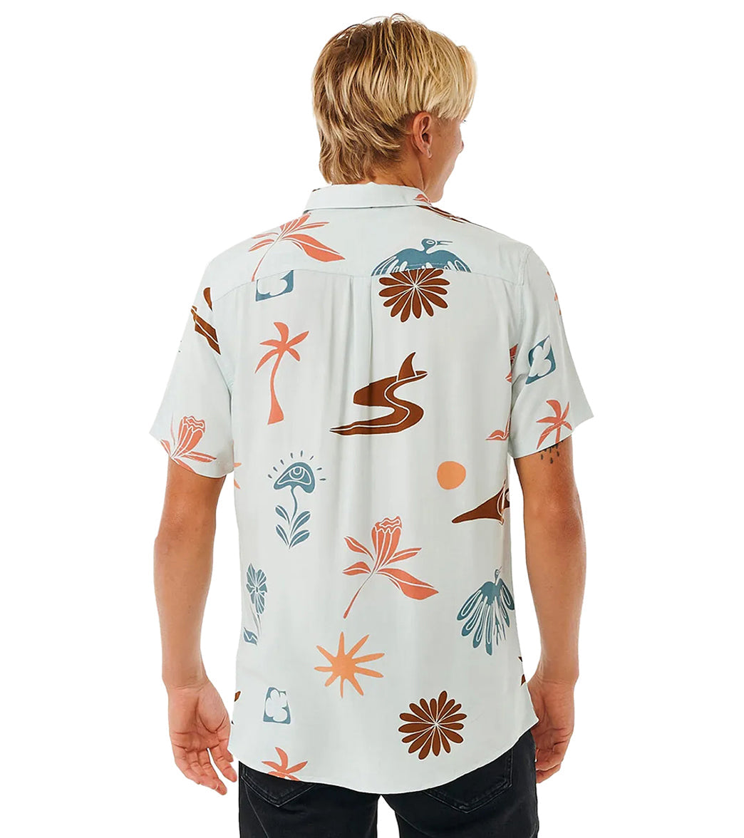 Rip Curl Men's Party Pack Short Sleeve Buttom-Up Shirt