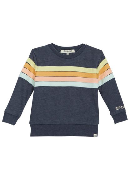 Rip Curl Girls' Day Break Crew Shirt (Toddler, Little Kid)