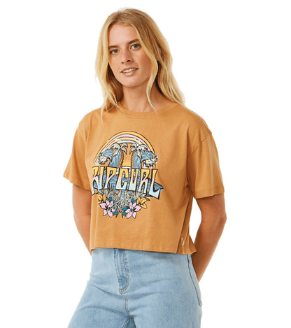 Rip Curl Women's Block Party Crop Tee