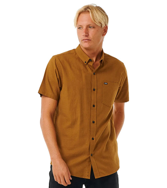 Rip Curl Men's Ourtime Short Sleeve Button-Up Shirt