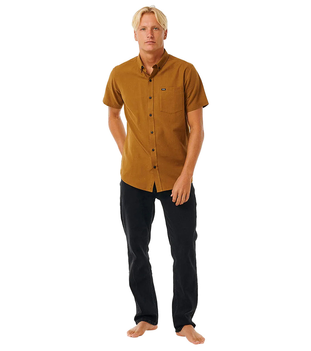 Rip Curl Men's Ourtime Short Sleeve Button-Up Shirt