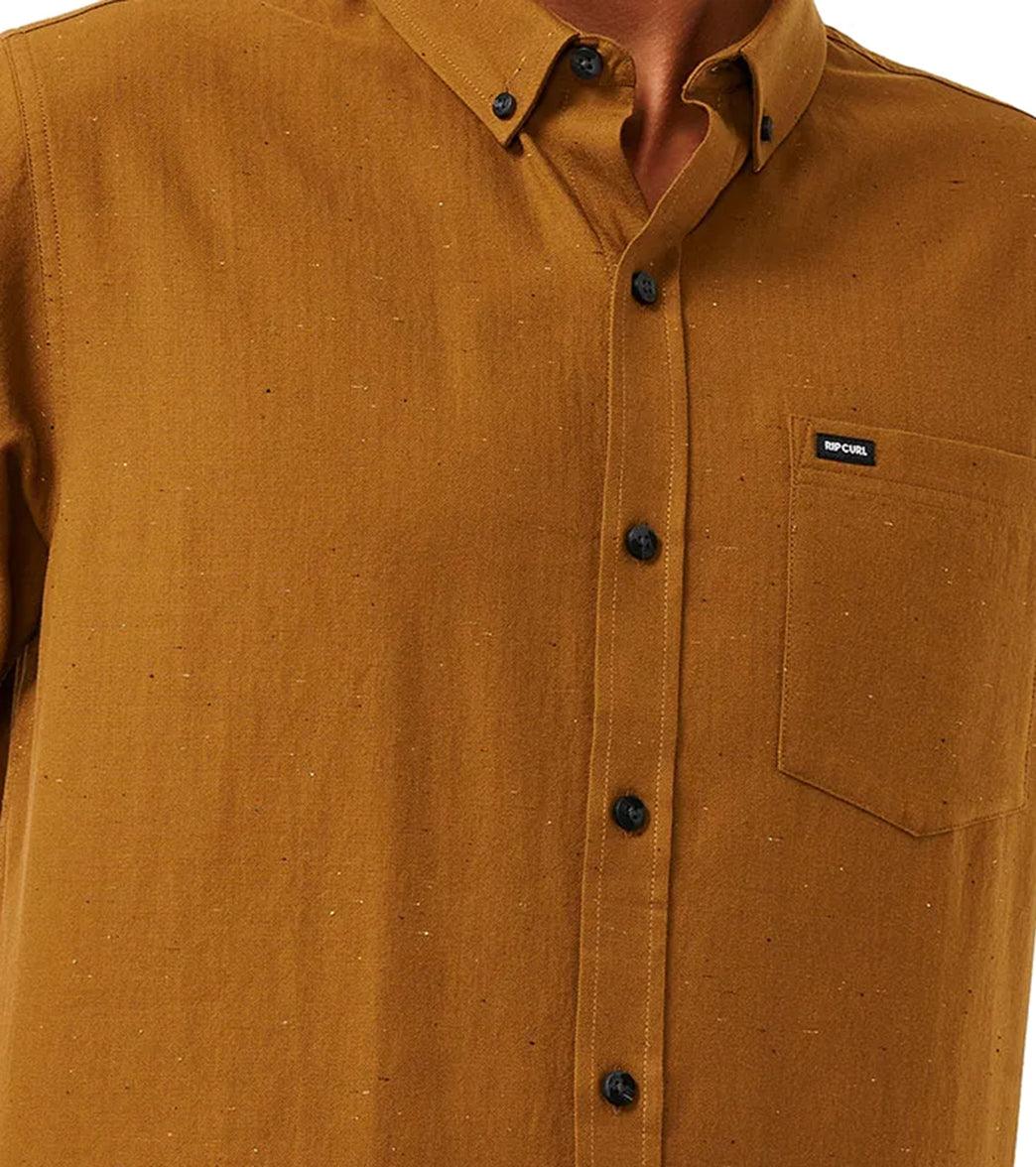 Rip Curl Men's Ourtime Short Sleeve Button-Up Shirt
