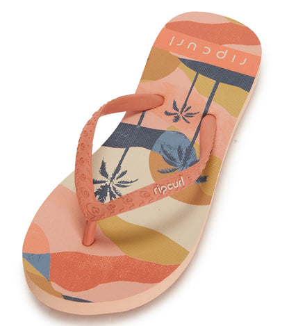 Rip Curl Girls' Melting Waves Girl Flip Flop (Big Kid)