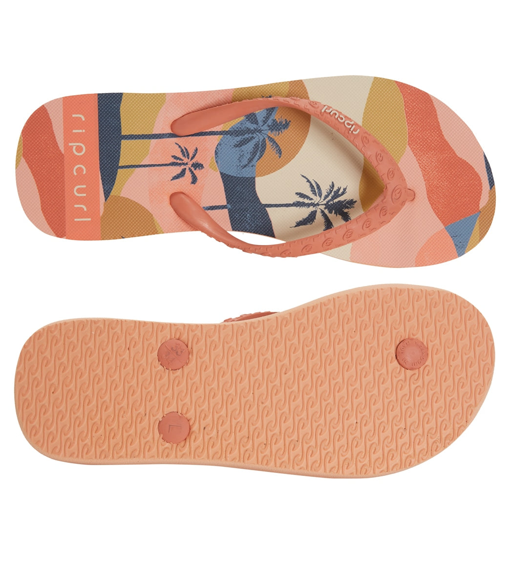 Rip Curl Girls' Melting Waves Girl Flip Flop (Big Kid)