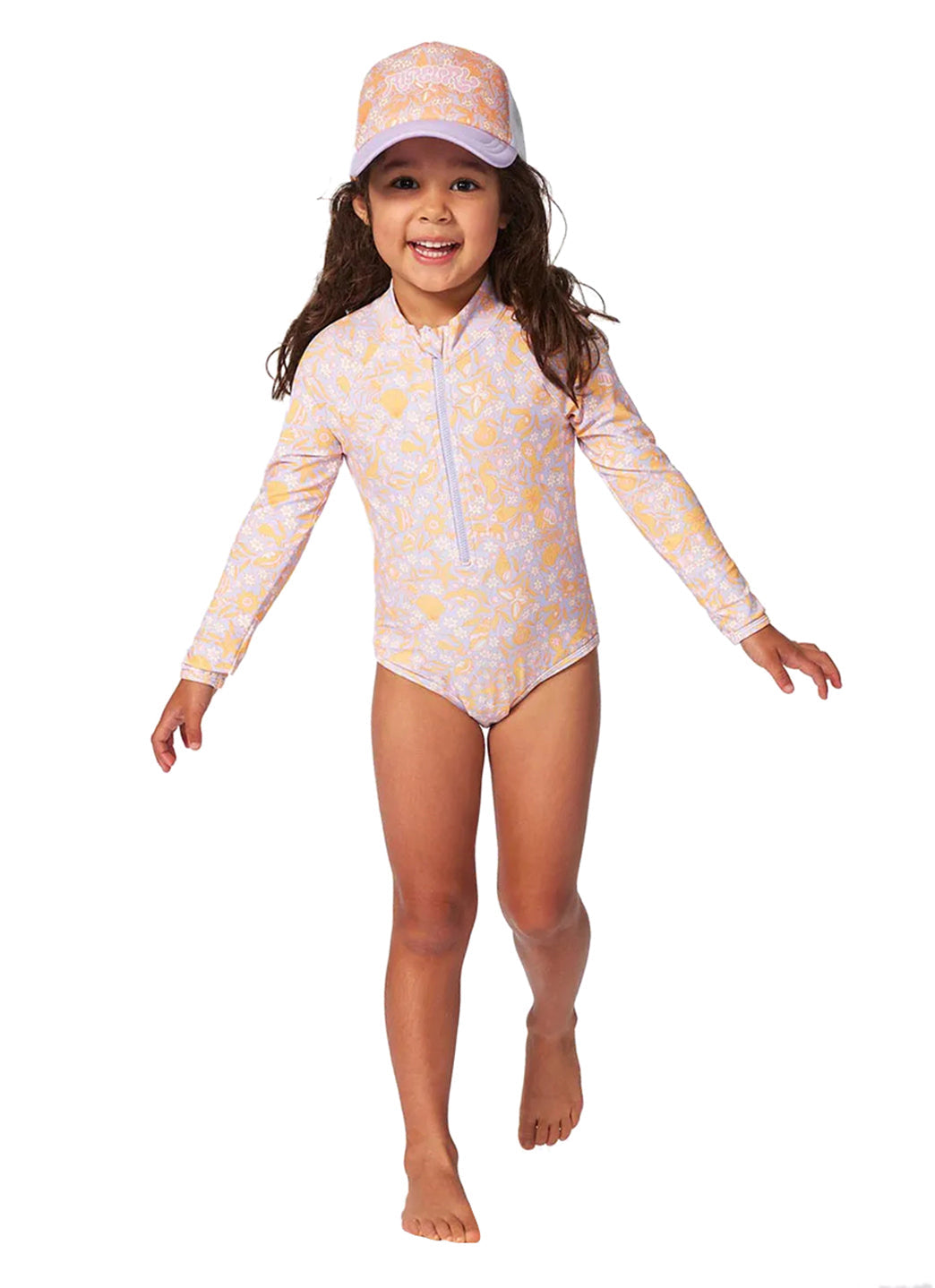 Rip Curl Girls' Rainbow Tide Long Sleeve Surfsuit (Toddler, Little Kid)
