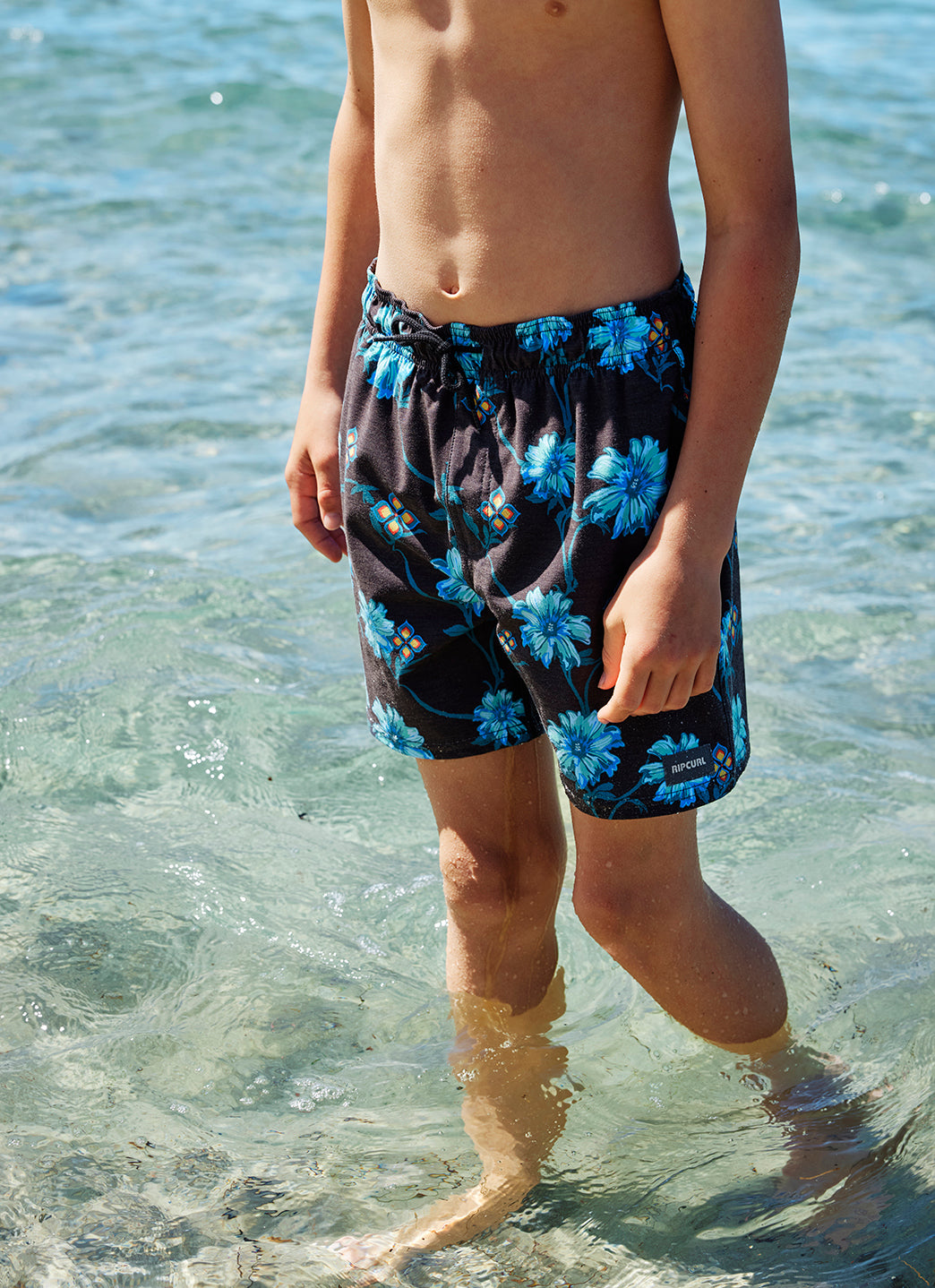 Rip Curl Boys' Surf Revival Floral Volley Shorts (Big Kid)