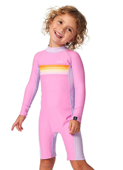 Rip Curl Girls' Rainbow Tide UPF 50+ Long Sleeve Springsuit (Toddler, Little Kid)