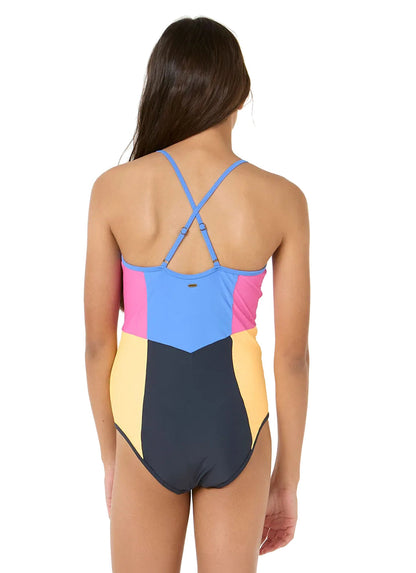 Rip Curl Girls' Block Party One Piece Swimsuit (Big Kid)