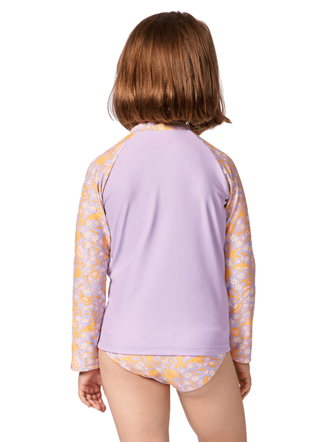 Rip Curl Girls' Rainbow Tide Long Sleeve Bikini Set (Toddler, Little Kid)