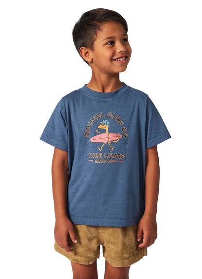 Rip Curl Boys' Grom Energy Lizard Short Sleeve Tee (Toddler, Little Kid)