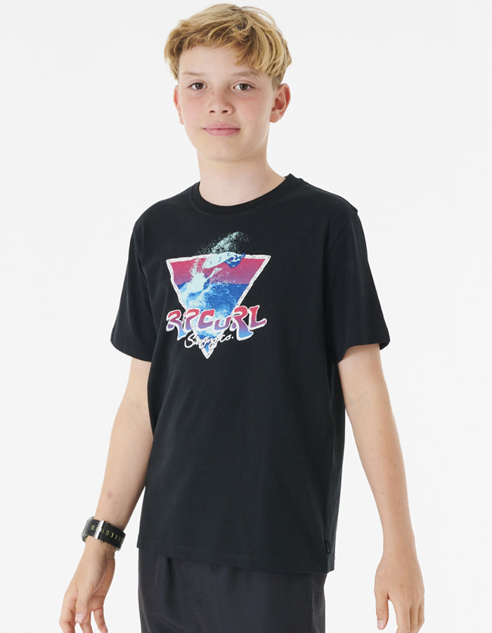 RIP CURL ACTION TEE BOY BLACK