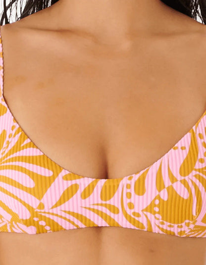 RIP CURL AFTERGLOW SWIRL BRALETTE BIKINI TOP
