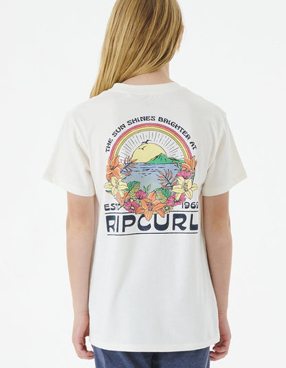 RIP CURL BRIGHTER SUN TEE GIRL