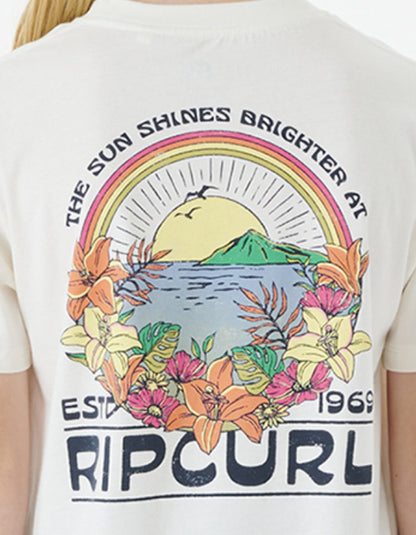 RIP CURL BRIGHTER SUN TEE GIRL