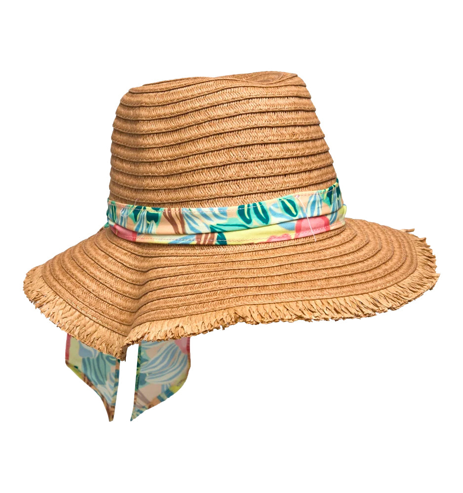 RIP CURL OCEANS PANAMA HAT BRIGHT ORANGE