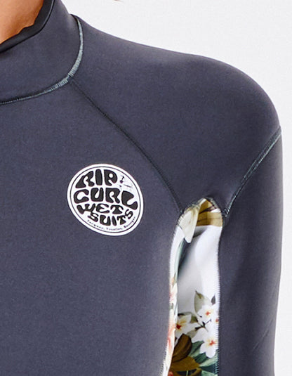 RIP CURL WOMEN DAWN PATROL 2/2 SHORT SLEEVE BACKZIP