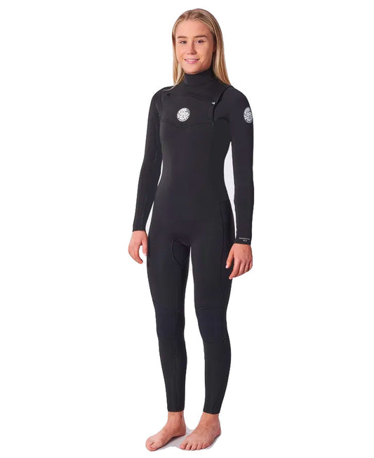 RIP CURL WOMEN DAWN PATROL 5/3 CHEST ZIP WETSUIT