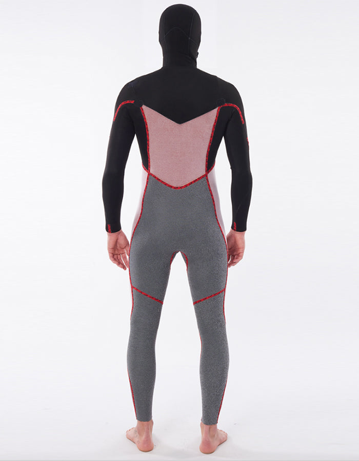 RIP CURL DAWN PATROL 6/4 CHEST ZIP HOOD WETSUIT