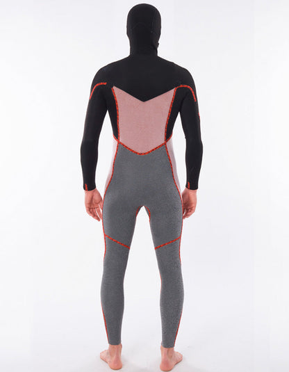 RIP CURL DAWN PATROL HOOD 5/4 CHEST ZIP STEAMER