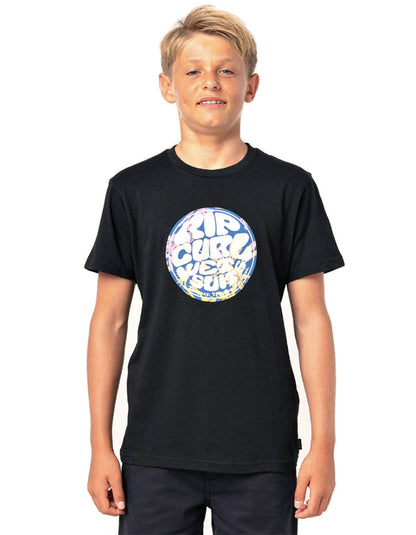 RIP CURL FILGREE WETTY TEE BOY BLACK