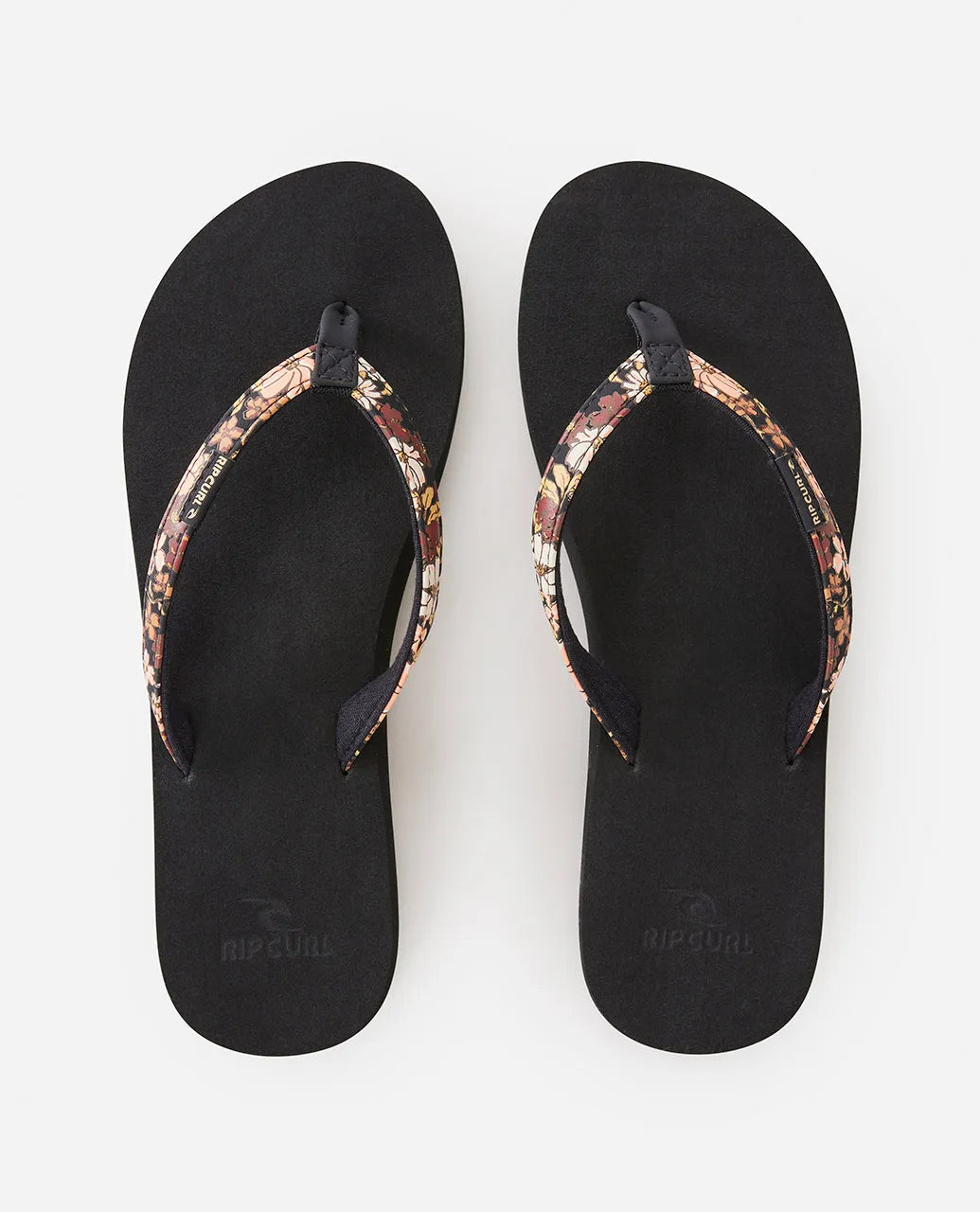 RIP CURL FREEDOM BLOOM OPEN TOE BLACK BROWN