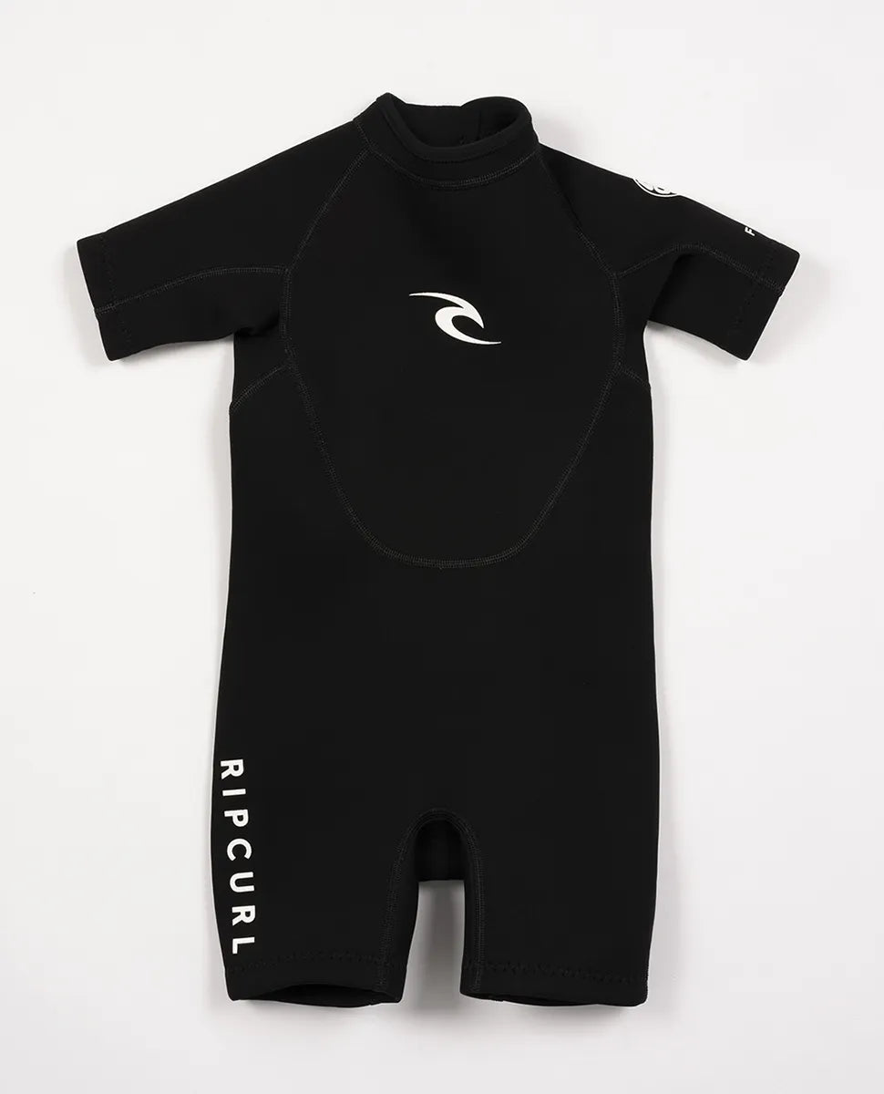 RIP CURL GROMS FREELITE 2MM BACK ZIP SPRINGSUIT BLACK