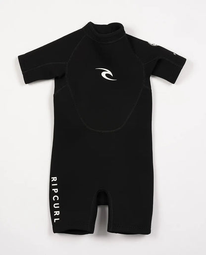 RIP CURL GROMS FREELITE 2MM BACK ZIP SPRINGSUIT BLACK