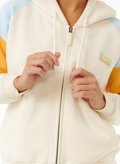RIP CURL GALICIA FULL ZIP FLEECE BEIGE