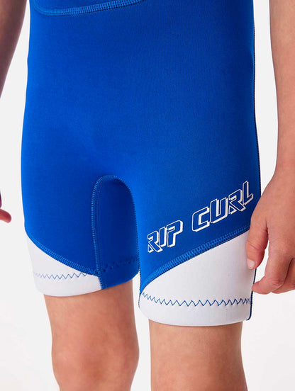 RIP CURL GROMS OMEGA 1.5MM BACK ZIP SPRINGSUIT BLUE