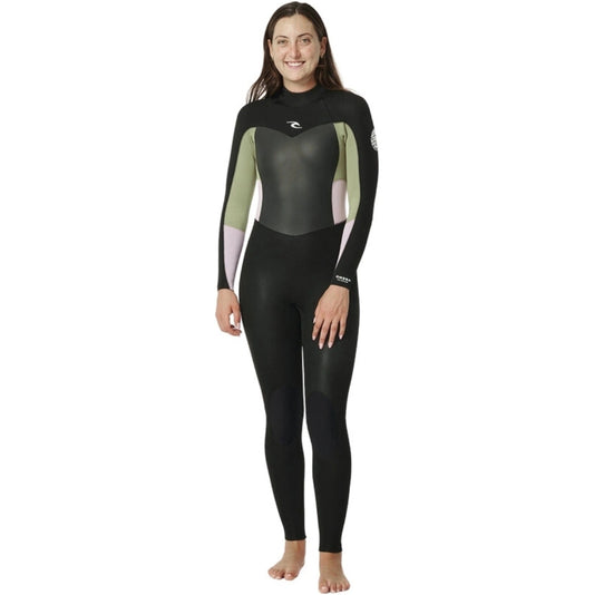 RIP CURL WOMEN OMEGA 3/2FLAT LOCK BACKZIP WETSUIT
