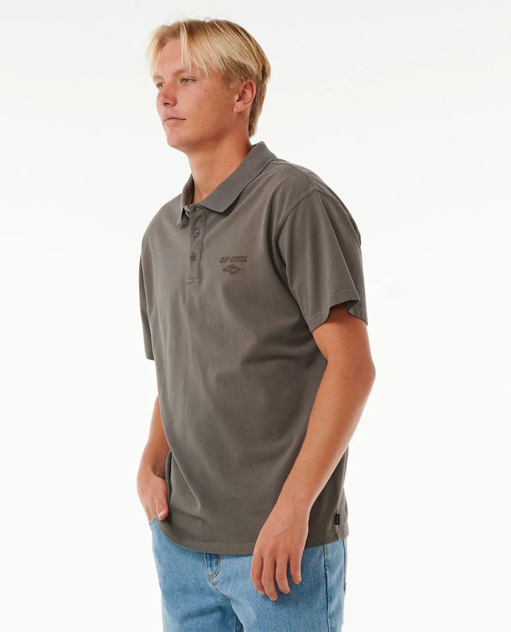 RIP CURL FADE OUT EMBROID POLO SHIRT ROCK