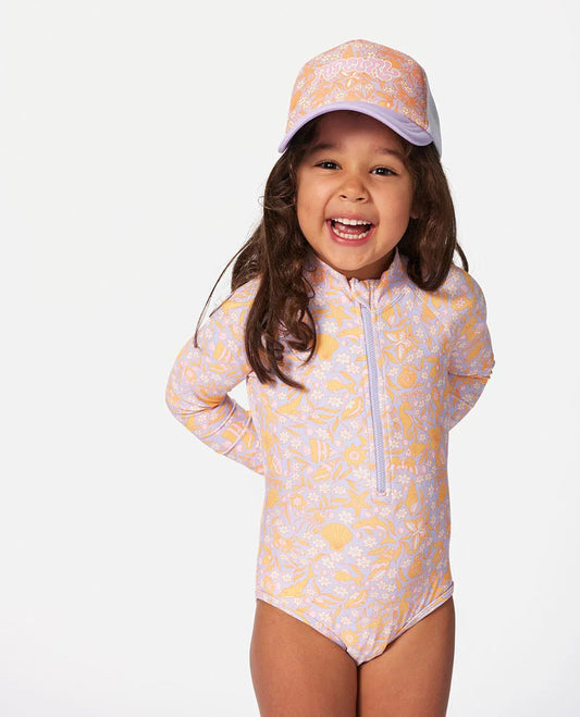 RIP CURL RAINBOW TIDE LONG SLEEVE SURFSUIT GIRL 1-8