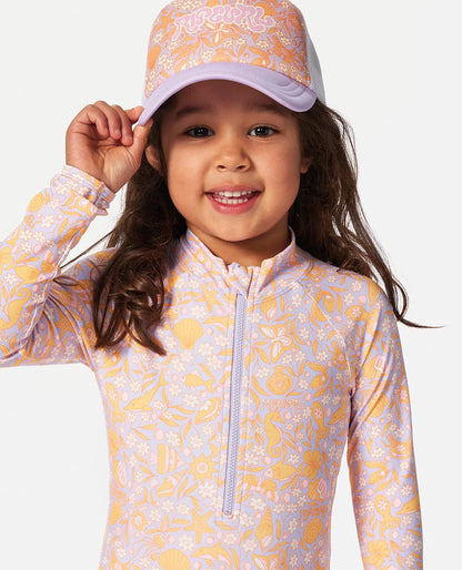 RIP CURL RAINBOW TIDE LONG SLEEVE SURFSUIT GIRL 1-8