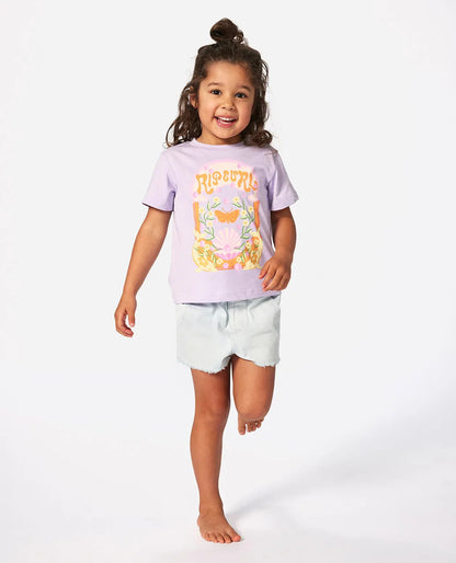 RIP CURL RAINBOW TROPICS ART TEE GIRL