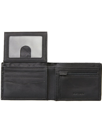 RIP CURL RIDGE PU ALL DAY WALLET BLACK GREY