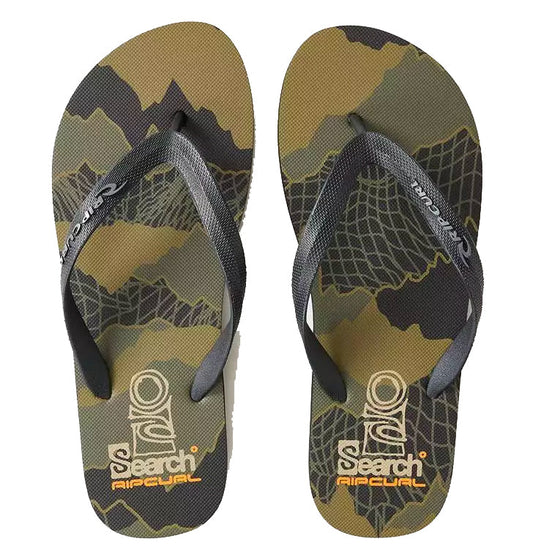 RIP CURL SEARCH BLOOM OPEN TOE SHOES BLACK OLIVE