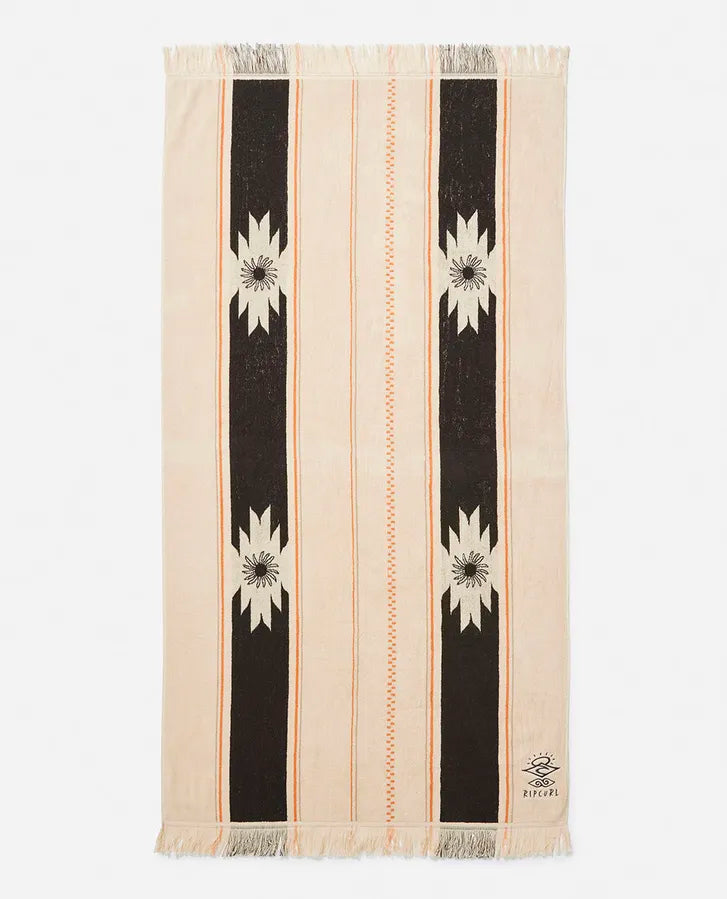 RIP CURL SEARCHER TOWEL WASHED BLACK