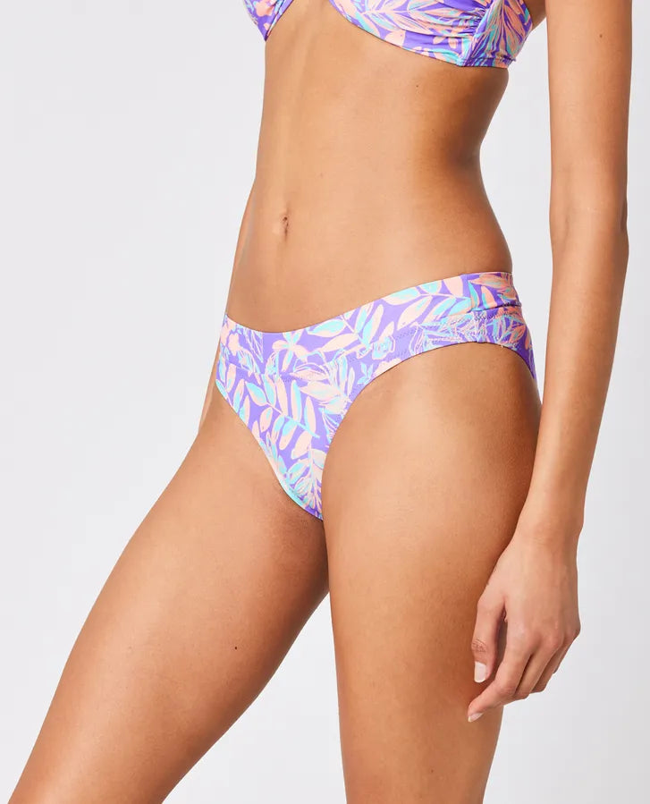 RIP CURL SLIP BIKINI BOTTOM PALM PARTY PURPLE