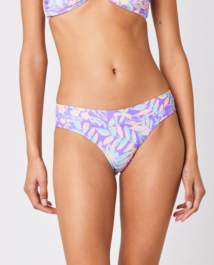 RIP CURL SLIP BIKINI BOTTOM PALM PARTY PURPLE