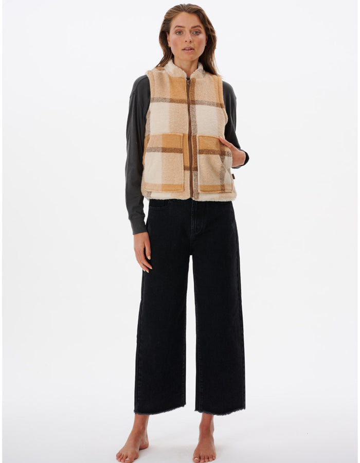 RIP CURL BREEZE VEST CAMEL