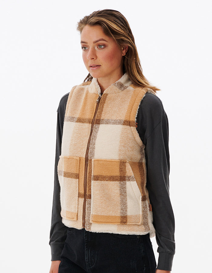 RIP CURL BREEZE VEST CAMEL