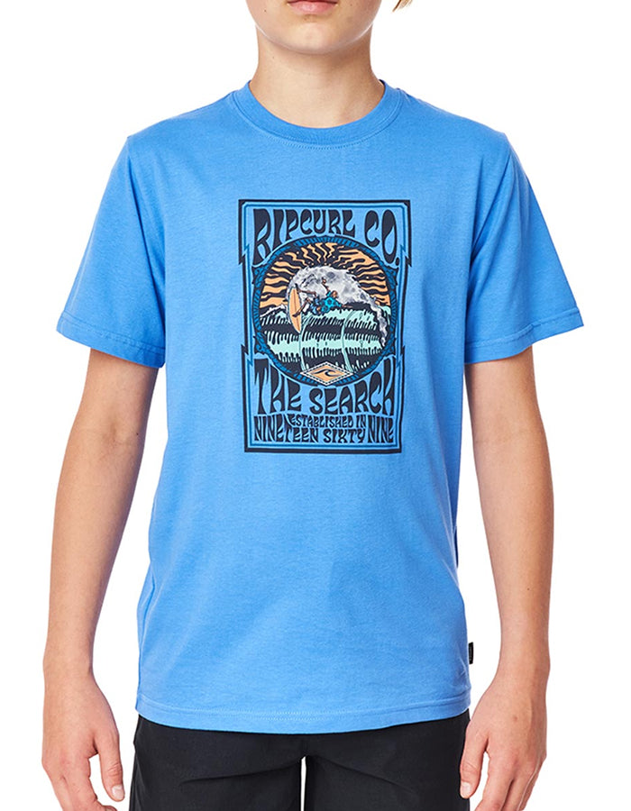 RIP CURL SNAP TEE BOY ELECTRIC BLUE